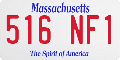 MA license plate 516NF1