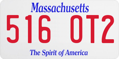 MA license plate 516OT2