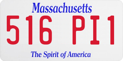 MA license plate 516PI1