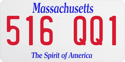 MA license plate 516QQ1