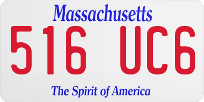 MA license plate 516UC6