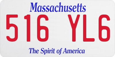 MA license plate 516YL6
