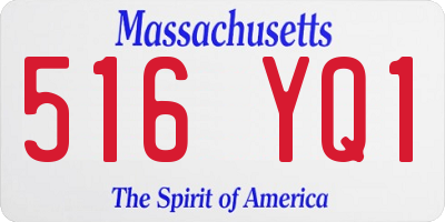 MA license plate 516YQ1