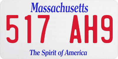 MA license plate 517AH9