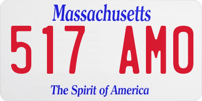 MA license plate 517AM0
