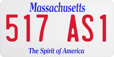 MA license plate 517AS1