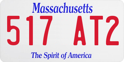 MA license plate 517AT2
