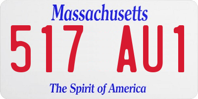 MA license plate 517AU1
