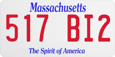 MA license plate 517BI2