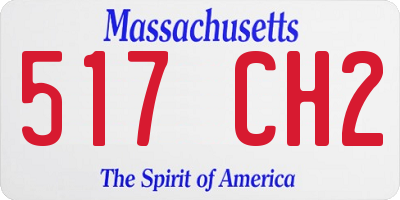 MA license plate 517CH2