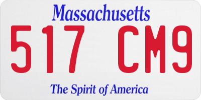 MA license plate 517CM9
