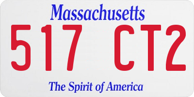MA license plate 517CT2
