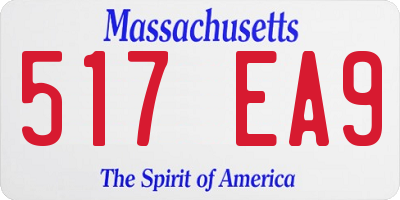 MA license plate 517EA9