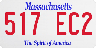 MA license plate 517EC2