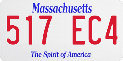 MA license plate 517EC4