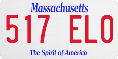 MA license plate 517EL0