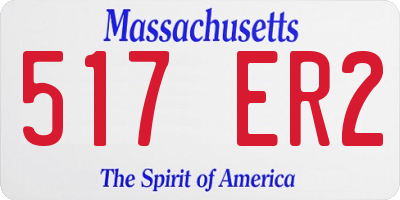 MA license plate 517ER2