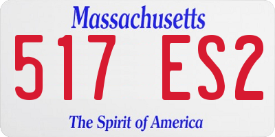 MA license plate 517ES2
