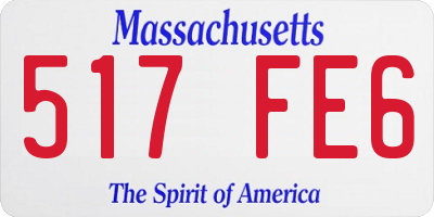 MA license plate 517FE6