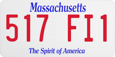 MA license plate 517FI1