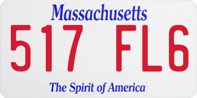 MA license plate 517FL6