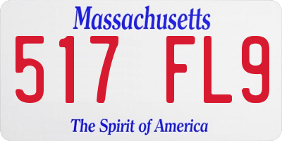MA license plate 517FL9