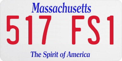 MA license plate 517FS1