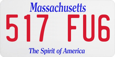 MA license plate 517FU6
