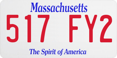 MA license plate 517FY2