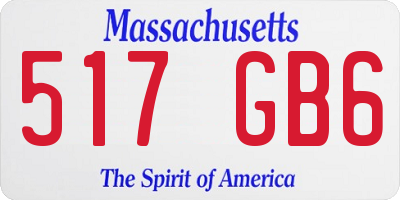 MA license plate 517GB6