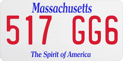 MA license plate 517GG6