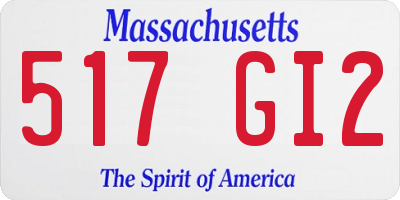 MA license plate 517GI2