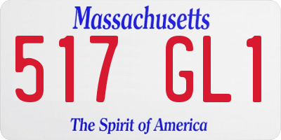 MA license plate 517GL1