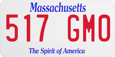 MA license plate 517GM0