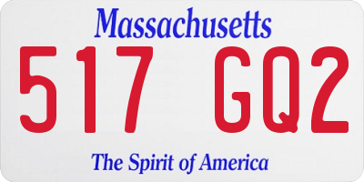 MA license plate 517GQ2