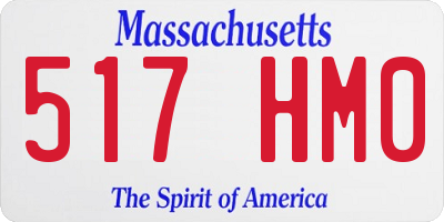 MA license plate 517HM0