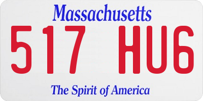 MA license plate 517HU6