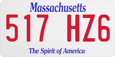 MA license plate 517HZ6