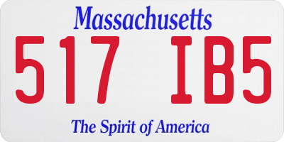 MA license plate 517IB5
