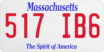 MA license plate 517IB6