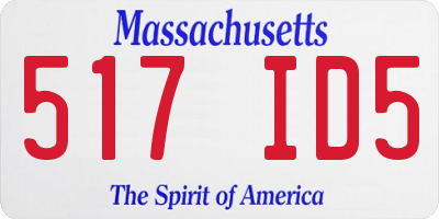 MA license plate 517ID5
