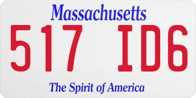 MA license plate 517ID6