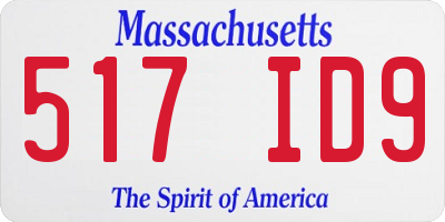 MA license plate 517ID9