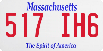 MA license plate 517IH6