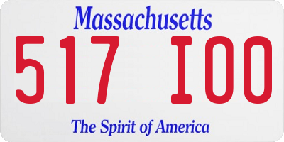MA license plate 517IO0