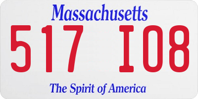 MA license plate 517IO8