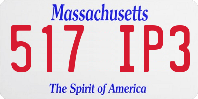 MA license plate 517IP3