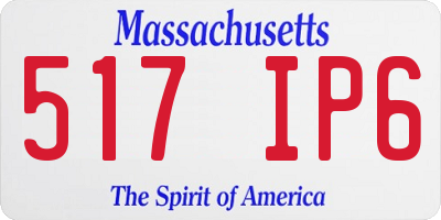 MA license plate 517IP6