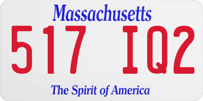 MA license plate 517IQ2