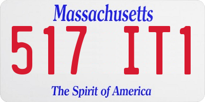 MA license plate 517IT1